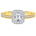 Deneuve - Asscher - Yellow/White Tone - Channel