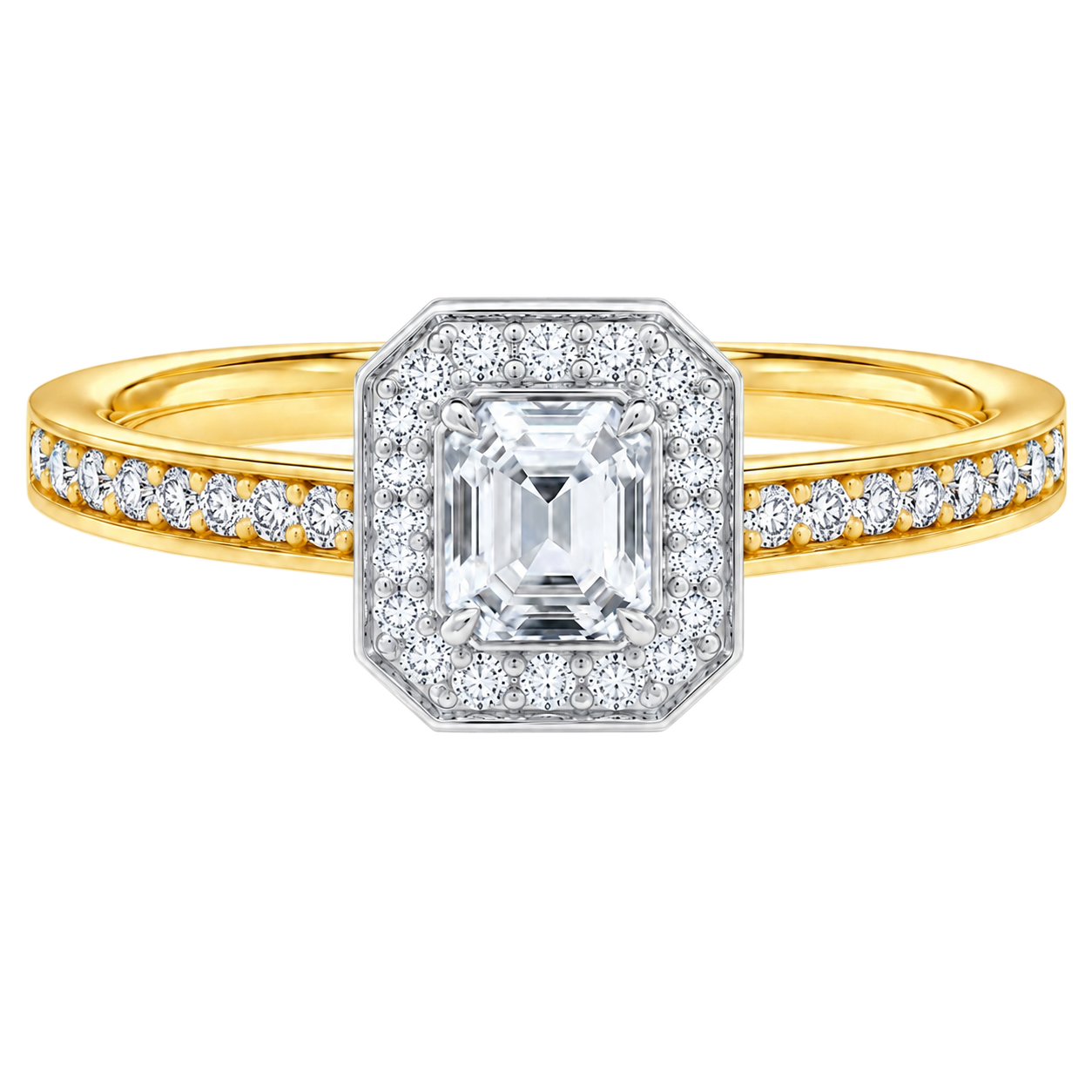 Deneuve - Asscher - Yellow/White Tone - Channel