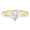 Wreath - Heart - Yellow Gold - Plain