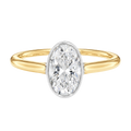 Solenne - Oval - Yellow/White Tone - Plain