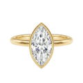 Bailey - Marquise - Yellow Gold - Plain