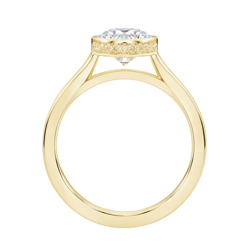 Solenne - Oval - Yellow Gold - Channel