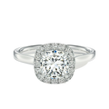 Cordelia - Cushion - Platinum - Plain
