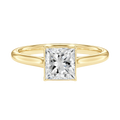 Solenne - Princess - Yellow Gold - Plain