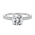 Talia - Cushion - Platinum - Pavé