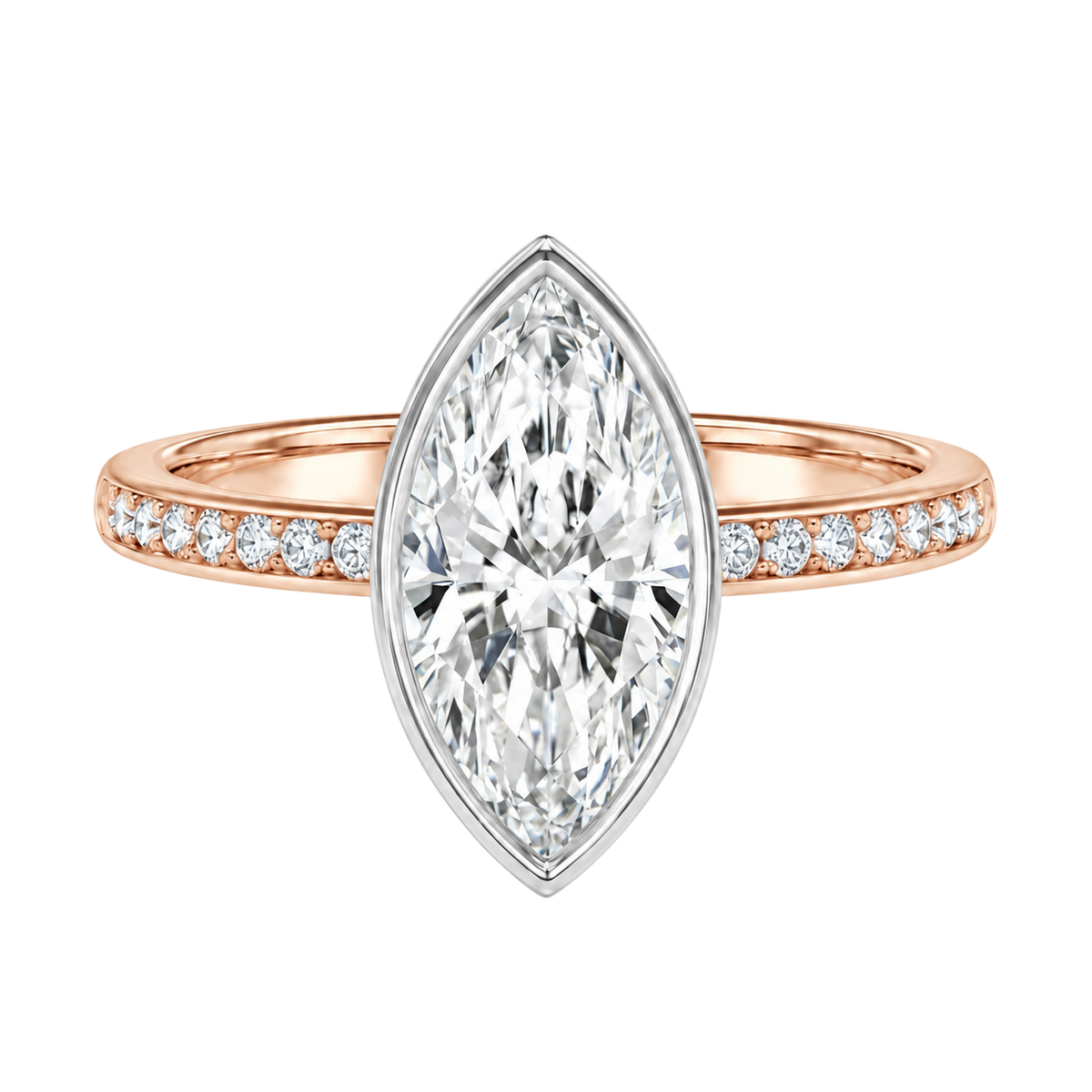 Bailey - Marquise - Rose/White Tone - Channel