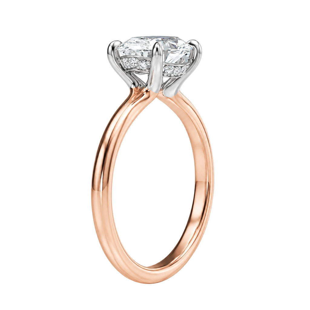 Meridian - Oval - Rose/White Tone - Plain