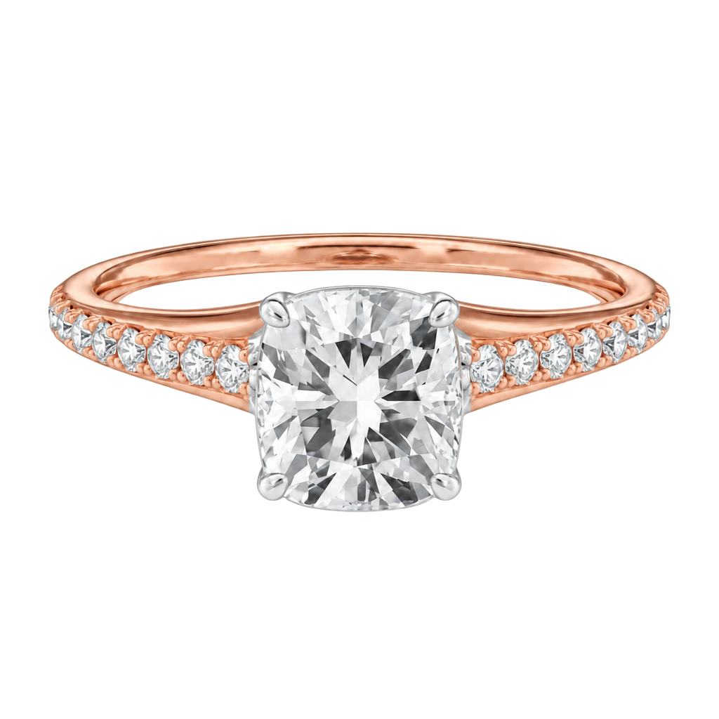 Lumiere - Cushion - Rose/White Tone - Pavé