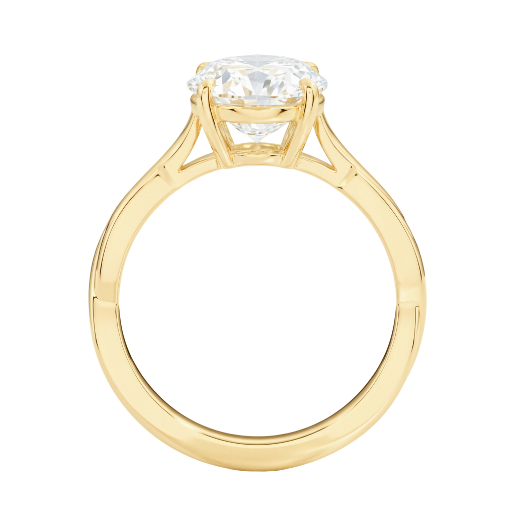 Wreath - Marquise - Yellow Gold - Plain
