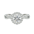 Braid - Round - Platinum - Pavé