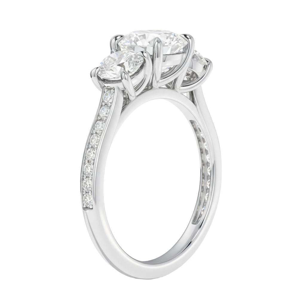 Elysium - Oval - Platinum - Channel