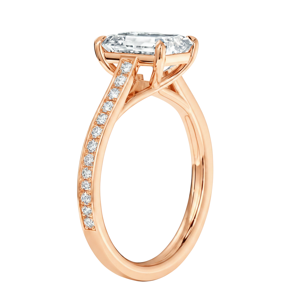 Basilica - Emerald - Rose Gold - Channel
