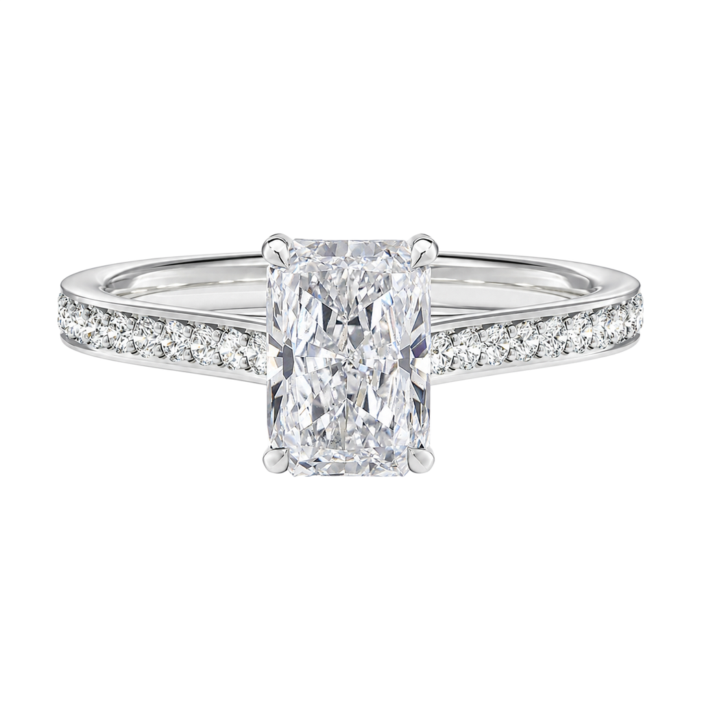 Basilica - Radiant - White Gold - Pavé