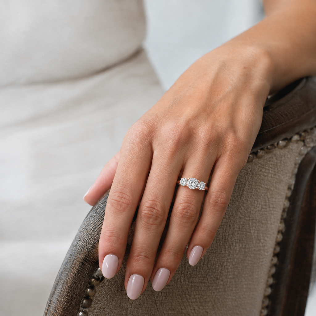 Trinity - Round - Rose Gold - Plain