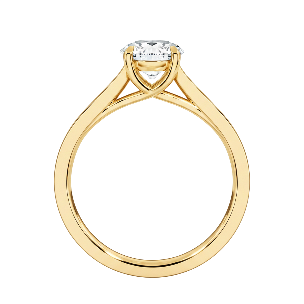 Basilica - Heart - Yellow Gold - Channel