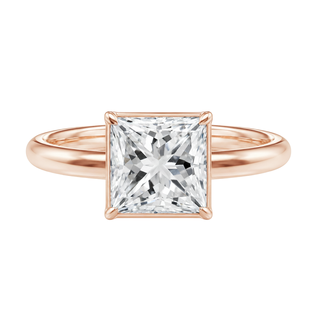 Bailey - Princess - Rose Gold - Plain