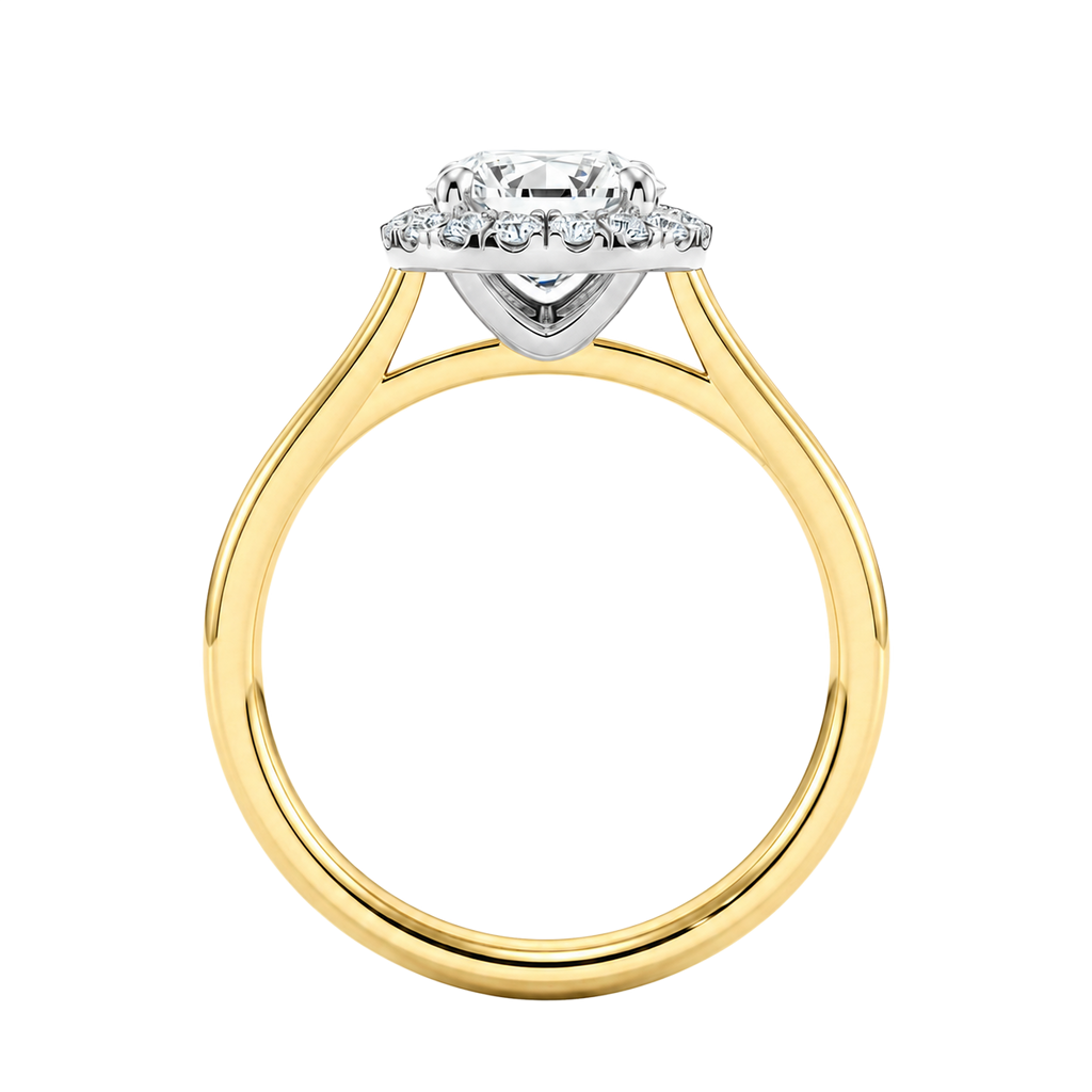 Cordelia - Heart - Yellow / White Tone - Plain