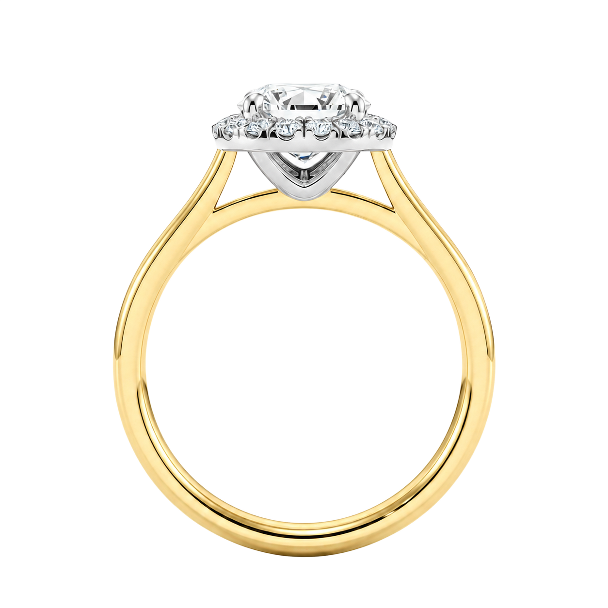 Cordelia - Heart - Yellow / White Tone - Plain