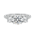 Elysium - Round - Platinum - Pavé