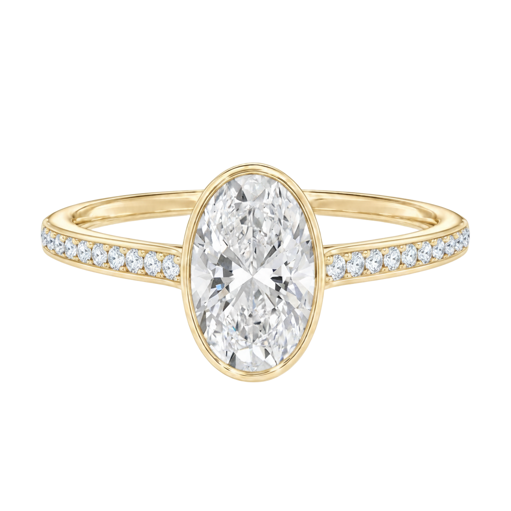 Solenne - Oval - Yellow Gold - Channel