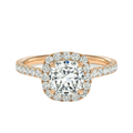 Cordelia - Cushion - Rose Gold - Pavé