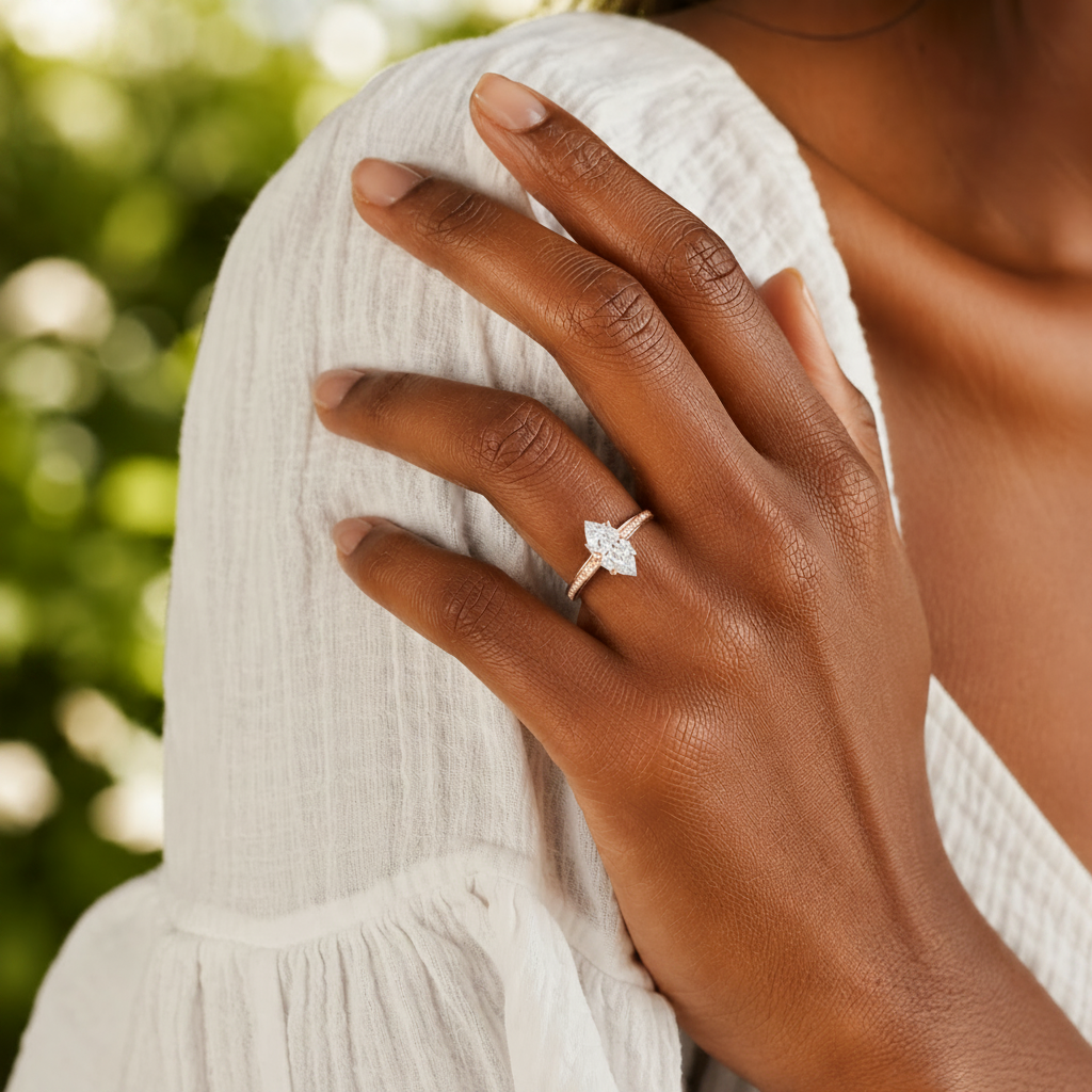 Basilica - Marquise - Rose Gold - Channel