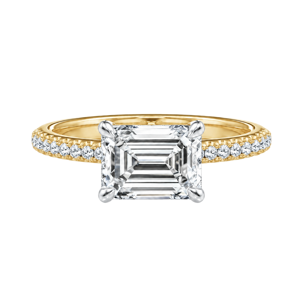 Meridian - Emerald - Yellow/White Tone - Pavé