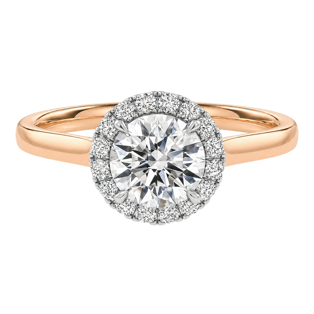 Cordelia - Round - Rose / White Tone - Plain