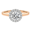 Cordelia - Round - Rose / White Tone - Plain