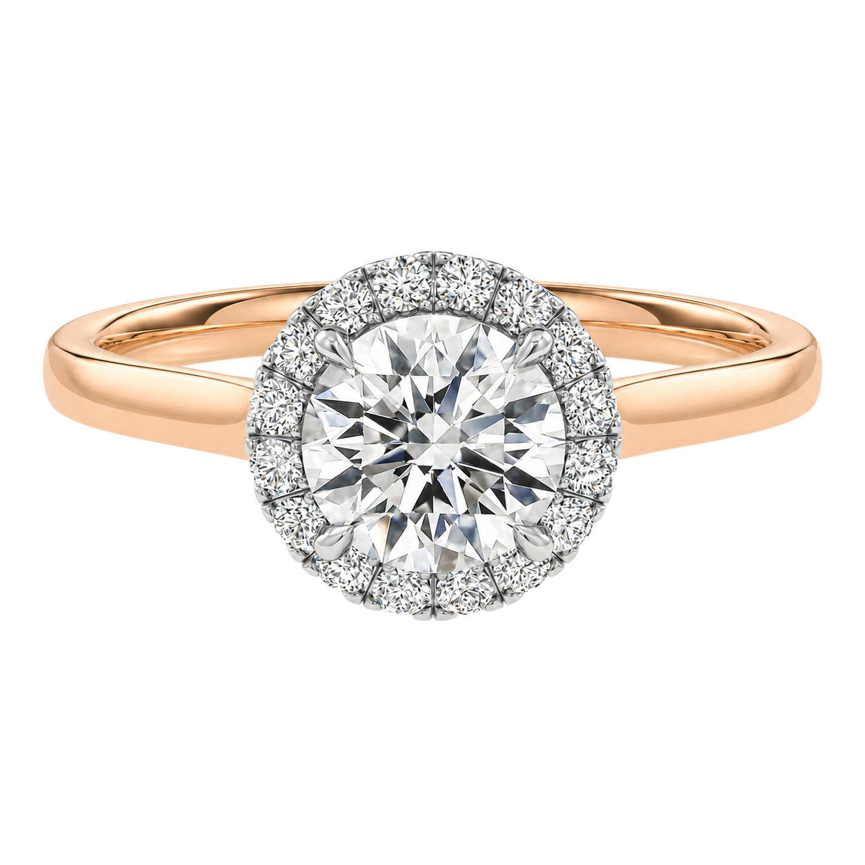 Cordelia - Round - Rose / White Tone - Plain