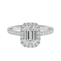 Cordelia - Emerald - White Gold - Pavé