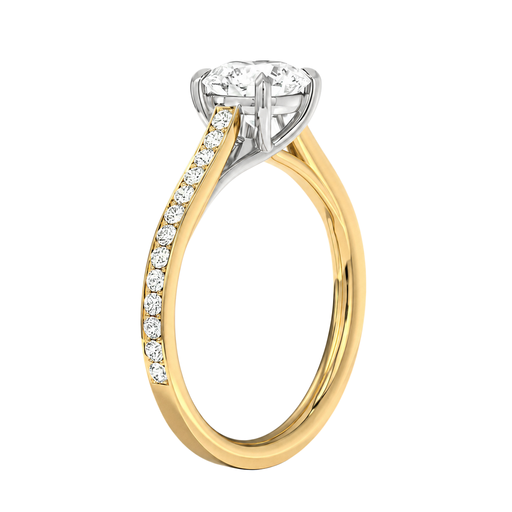 Basilica - Round - Yellow/White Tone - Pavé