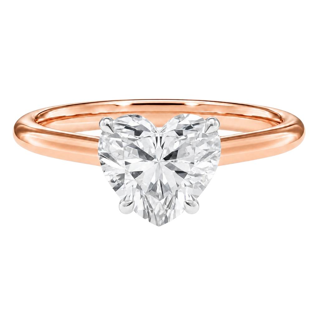 Basilica - Heart - Rose/White Tone - Plain