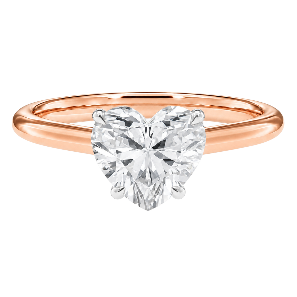 Basilica - Heart - Rose/White Tone - Plain