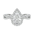 Braid - Pear - White Gold - Pavé