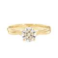 Wreath - Round - Yellow Gold - Plain