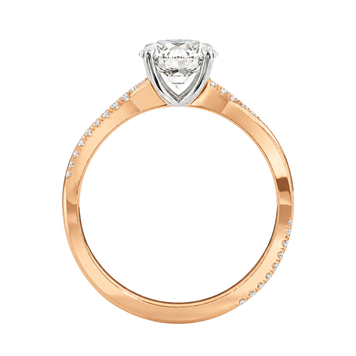 Wreath - Round - Rose/White Tone - Channel