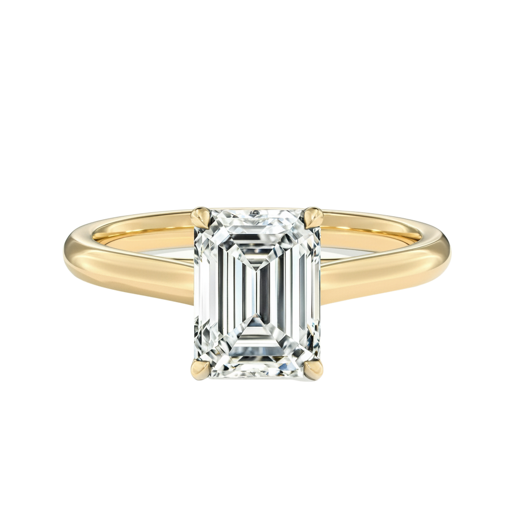 Basilica - Emerald - Yellow Gold - Plain