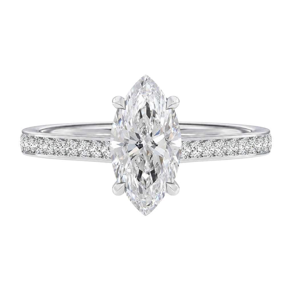 Basilica - Marquise - Platinum - Pavé