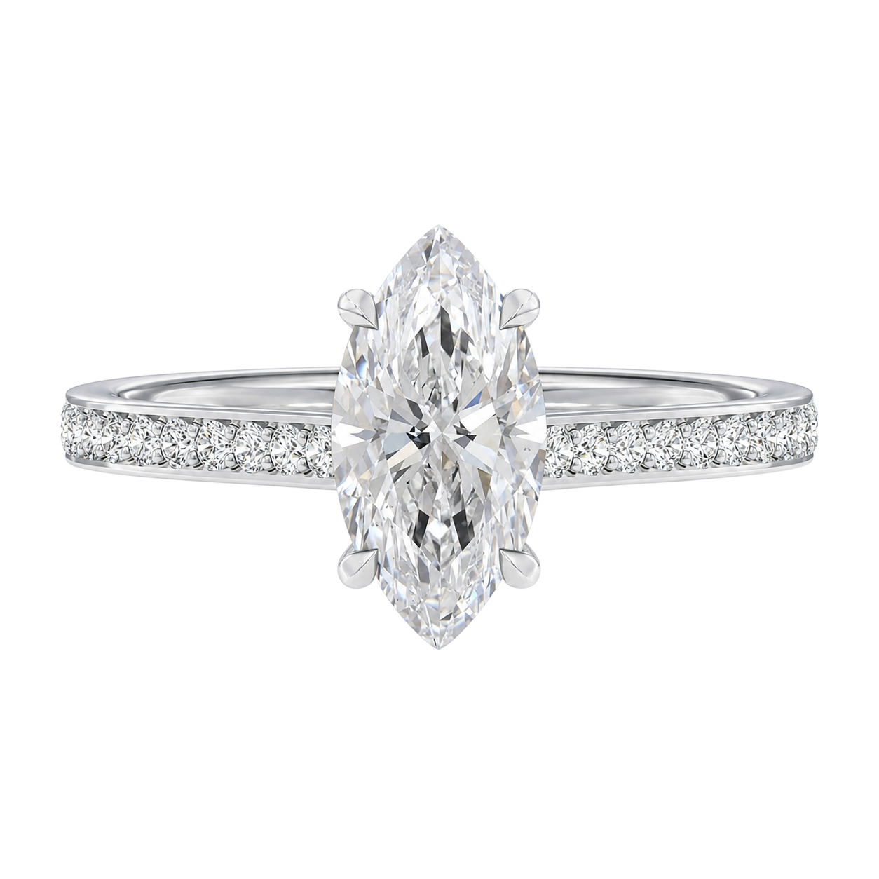 Basilica - Marquise - Platinum - Pavé
