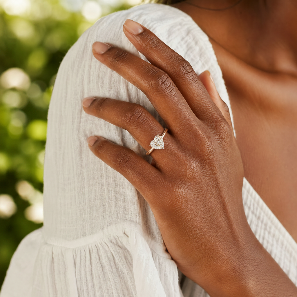 Basilica - Heart - Rose Gold - Plain