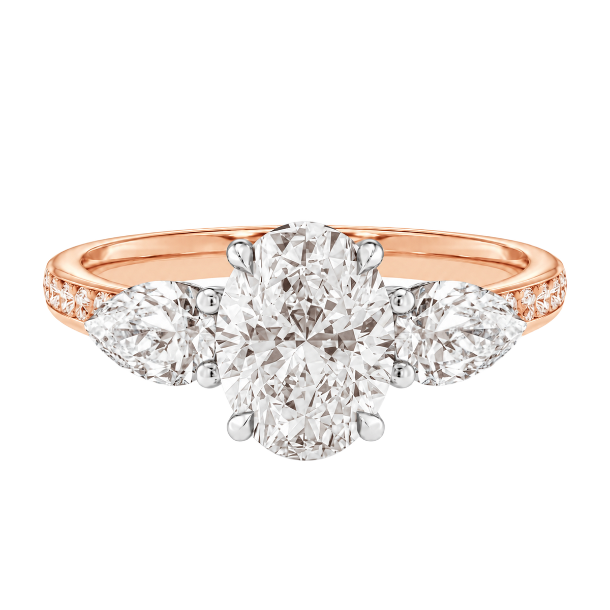 Halcyon - Oval - Rose/White Tone - Channel