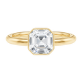 Bailey - Asscher - Yellow Gold - Plain