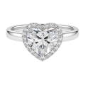 Cordelia - Heart - Platinum - Plain