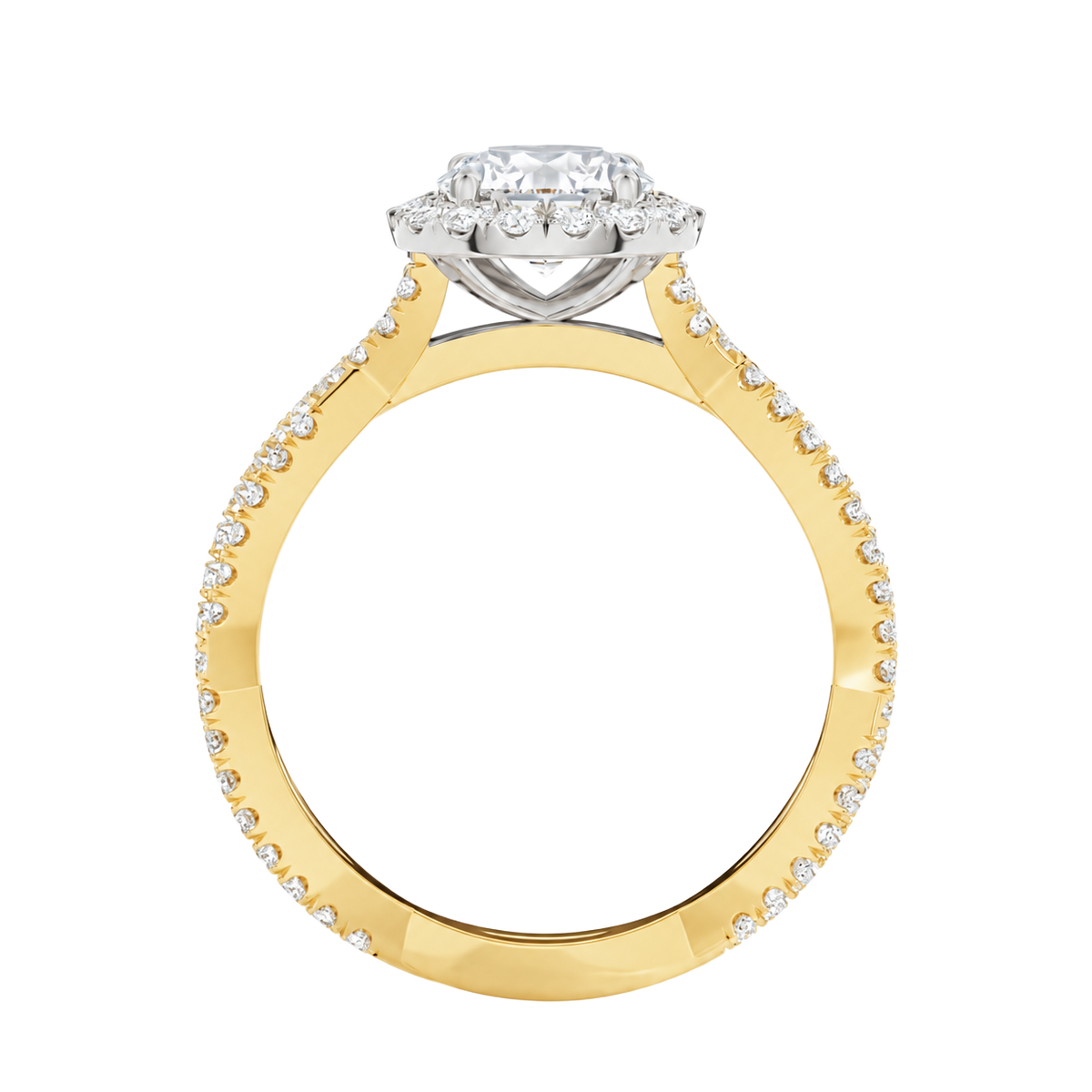 Braid - Radiant - Yellow/White Tone - Pavé