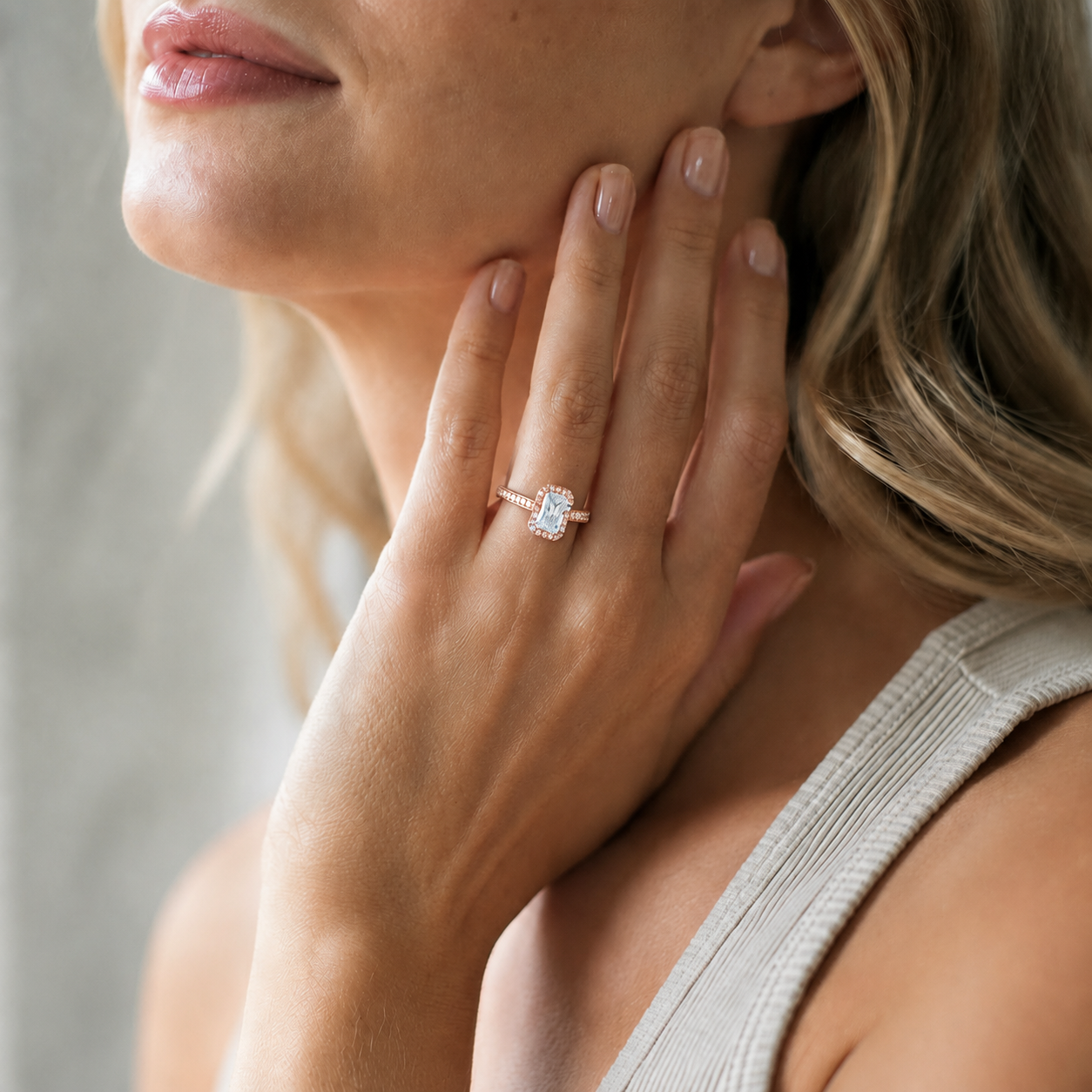 Cordelia - Radiant - Rose / White Tone - Pavé