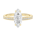 Talia - Marquise - Yellow Gold - Channel