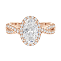 Braid - Oval - Rose Gold - Channel