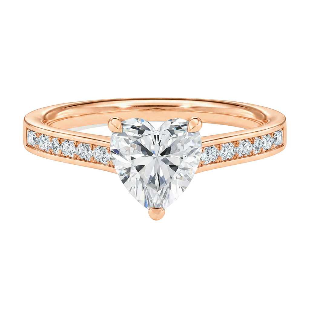 Basilica - Heart - Rose Gold - Channel