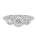 Winslow - Round - Platinum - Pavé